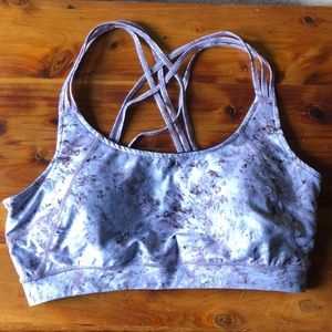 Calvin Klein strappy racerback sports bra